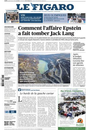 Prima pagina Le Figaro di oggi - Quotidiano estero