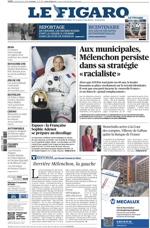 Prima pagina Le Figaro di oggi - Quotidiano estero