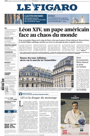 Prima pagina Le Figaro di oggi - Quotidiano estero