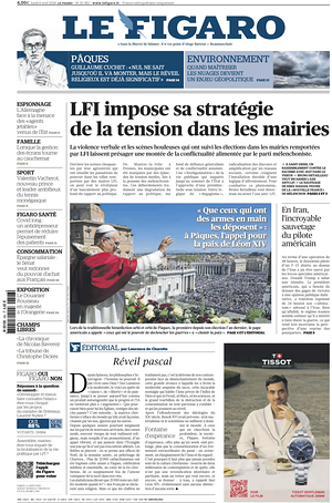 Le Figaro prima pagina