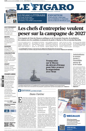 Prima pagina Le Figaro di oggi - Quotidiano estero