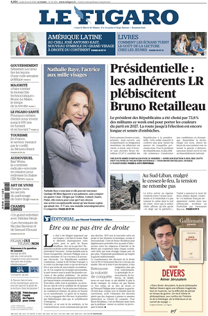Prima pagina Le Figaro di oggi - Quotidiano estero