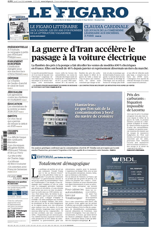 Prima pagina Le Figaro di oggi - Quotidiano estero
