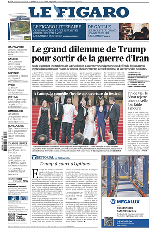 Prima pagina Le Figaro di oggi - Quotidiano estero