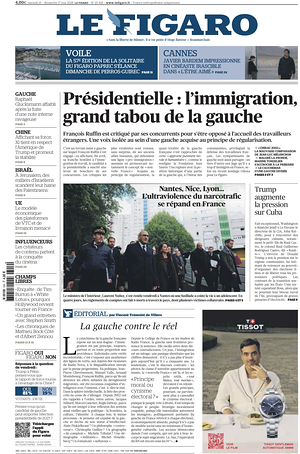 Prima pagina Le Figaro di oggi - Quotidiano estero