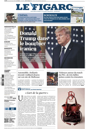 Prima pagina Le Figaro di oggi - Quotidiano estero
