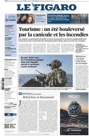 Prima pagina Le Figaro di oggi - Quotidiano estero