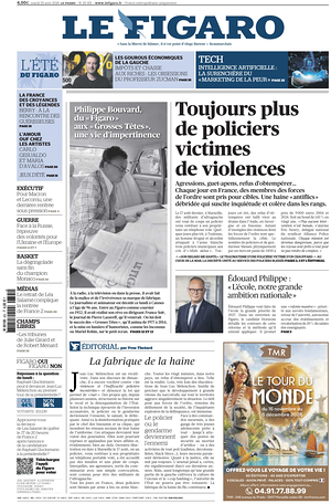 Prima pagina Le Figaro di oggi - Quotidiano estero