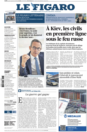 Prima pagina Le Figaro di oggi - Quotidiano estero
