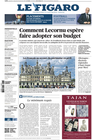 Prima pagina Le Figaro di oggi - Quotidiano estero