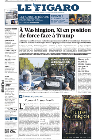 Prima pagina Le Figaro di oggi - Quotidiano estero