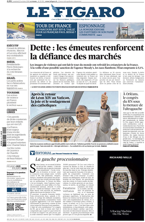 Prima pagina Le Figaro di oggi - Quotidiano estero