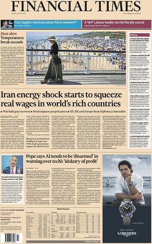 Financial Times front page