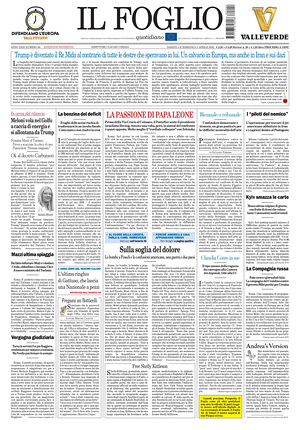 Prima pagina Il Foglio Quotidiano di oggi - Quotidiano nazionale