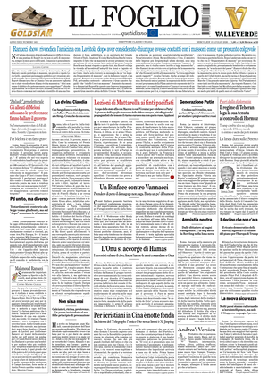 Il Foglio Quotidiano prima pagina