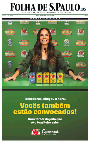 Prima pagina Folha de S.Paulo di oggi - Quotidiano estero