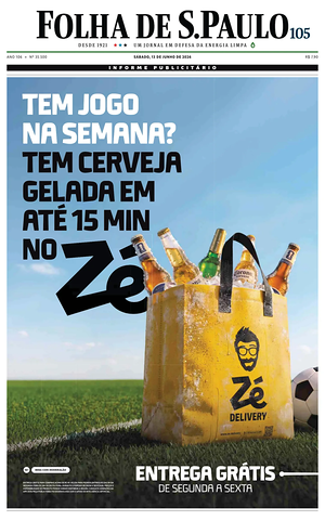 Prima pagina Folha de S.Paulo di oggi - Quotidiano estero