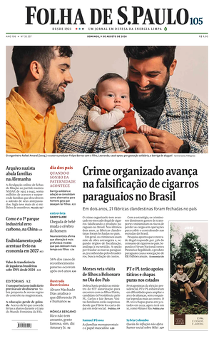 Prima pagina Folha de S.Paulo di oggi - Quotidiano estero