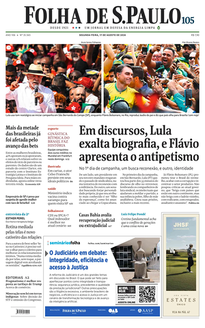 Prima pagina Folha de S.Paulo di oggi - Quotidiano estero