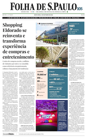 Prima pagina Folha de S.Paulo di oggi - Quotidiano estero