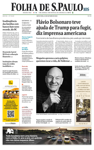 Prima pagina Folha de S.Paulo di oggi - Quotidiano estero
