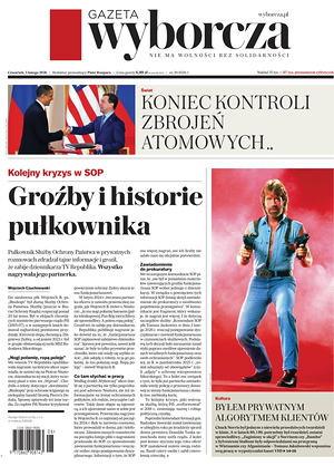 Prima pagina Gazeta Wyborcza di oggi - Quotidiano estero
