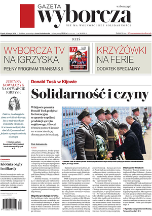 Prima pagina Gazeta Wyborcza di oggi - Quotidiano estero