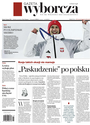 Prima pagina Gazeta Wyborcza di oggi - Quotidiano estero