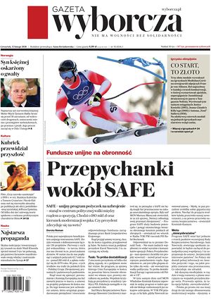 Prima pagina Gazeta Wyborcza di oggi - Quotidiano estero