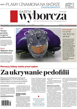 Prima pagina Gazeta Wyborcza di oggi - Quotidiano estero
