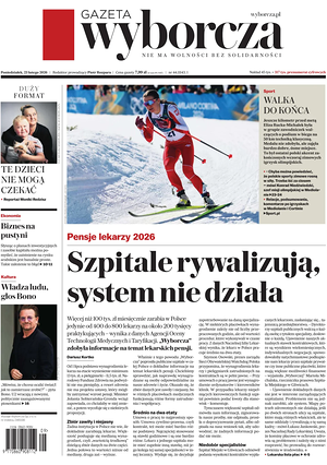 Prima pagina Gazeta Wyborcza di oggi - Quotidiano estero