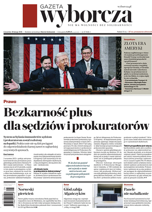 Prima pagina Gazeta Wyborcza di oggi - Quotidiano estero