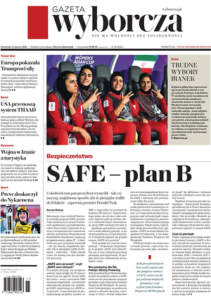 Prima pagina Gazeta Wyborcza di oggi - Quotidiano estero