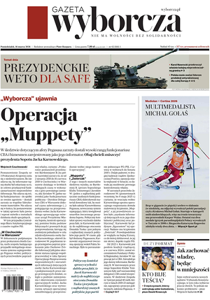 Prima pagina Gazeta Wyborcza di oggi - Quotidiano estero