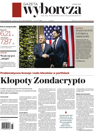 Prima pagina Gazeta Wyborcza di oggi - Quotidiano estero