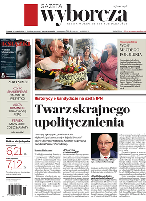 Gazeta Wyborcza prima pagina
