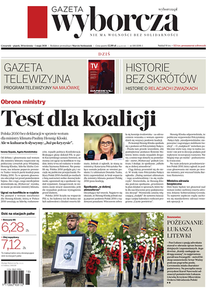 Gazeta Wyborcza prima pagina