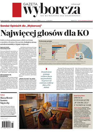 Prima pagina Gazeta Wyborcza di oggi - Quotidiano estero