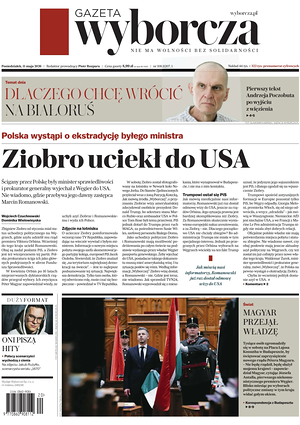 Prima pagina Gazeta Wyborcza di oggi - Quotidiano estero