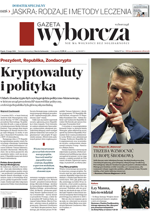 Prima pagina Gazeta Wyborcza di oggi - Quotidiano estero