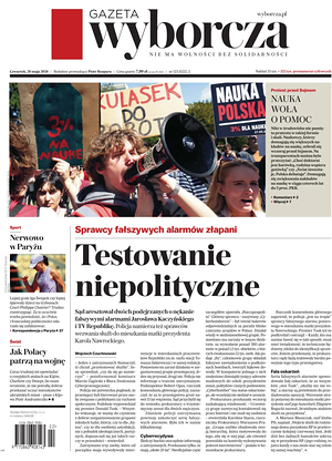 Prima pagina Gazeta Wyborcza di oggi - Quotidiano estero