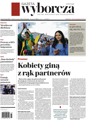 Prima pagina Gazeta Wyborcza di oggi - Quotidiano estero