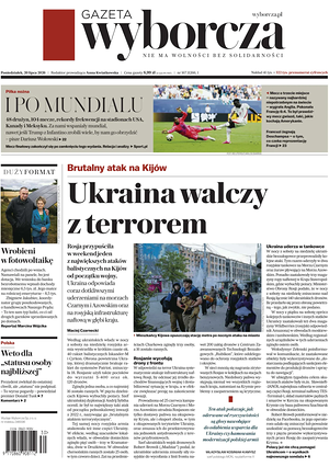 Prima pagina Gazeta Wyborcza di oggi - Quotidiano estero
