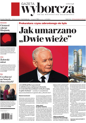 Prima pagina Gazeta Wyborcza di oggi - Quotidiano estero
