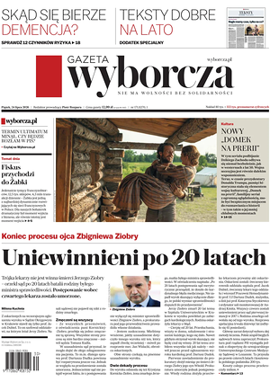 Prima pagina Gazeta Wyborcza di oggi - Quotidiano estero