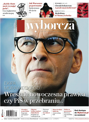 Prima pagina Gazeta Wyborcza di oggi - Quotidiano estero