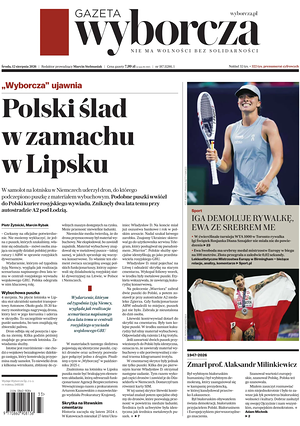 Prima pagina Gazeta Wyborcza di oggi - Quotidiano estero