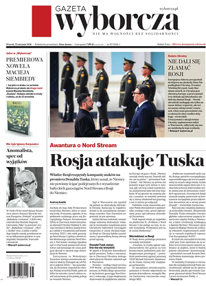 Prima pagina Gazeta Wyborcza di oggi - Quotidiano estero