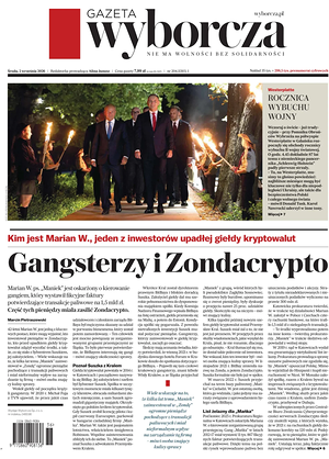 Prima pagina Gazeta Wyborcza di oggi - Quotidiano estero
