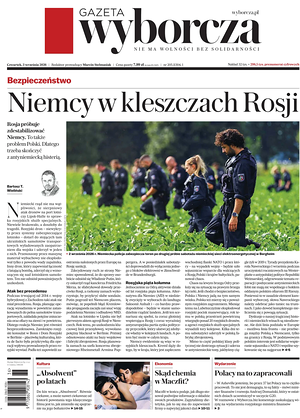 Prima pagina Gazeta Wyborcza di oggi - Quotidiano estero